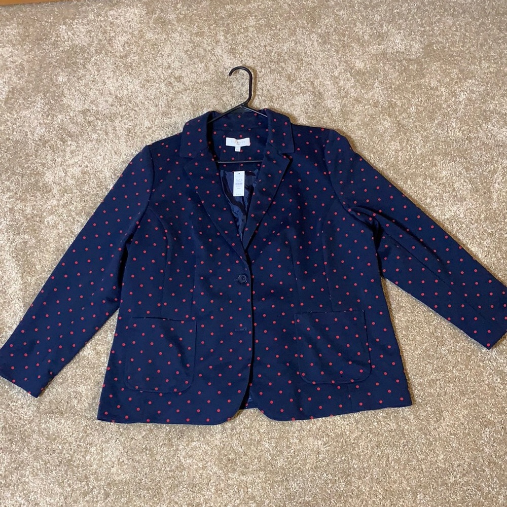 NWT- Polka Dot blazer